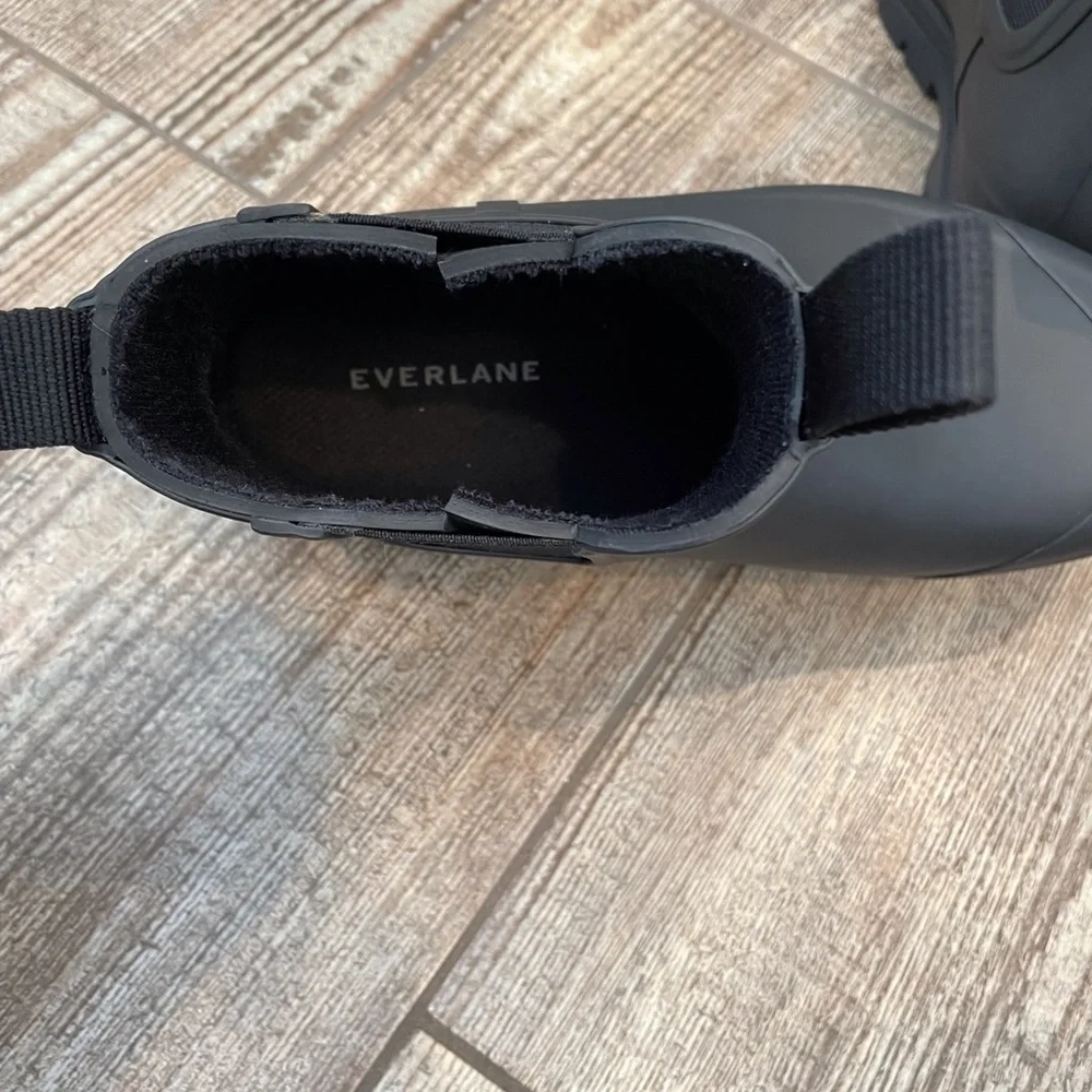 Everlane Black Chelsea Rain Boots